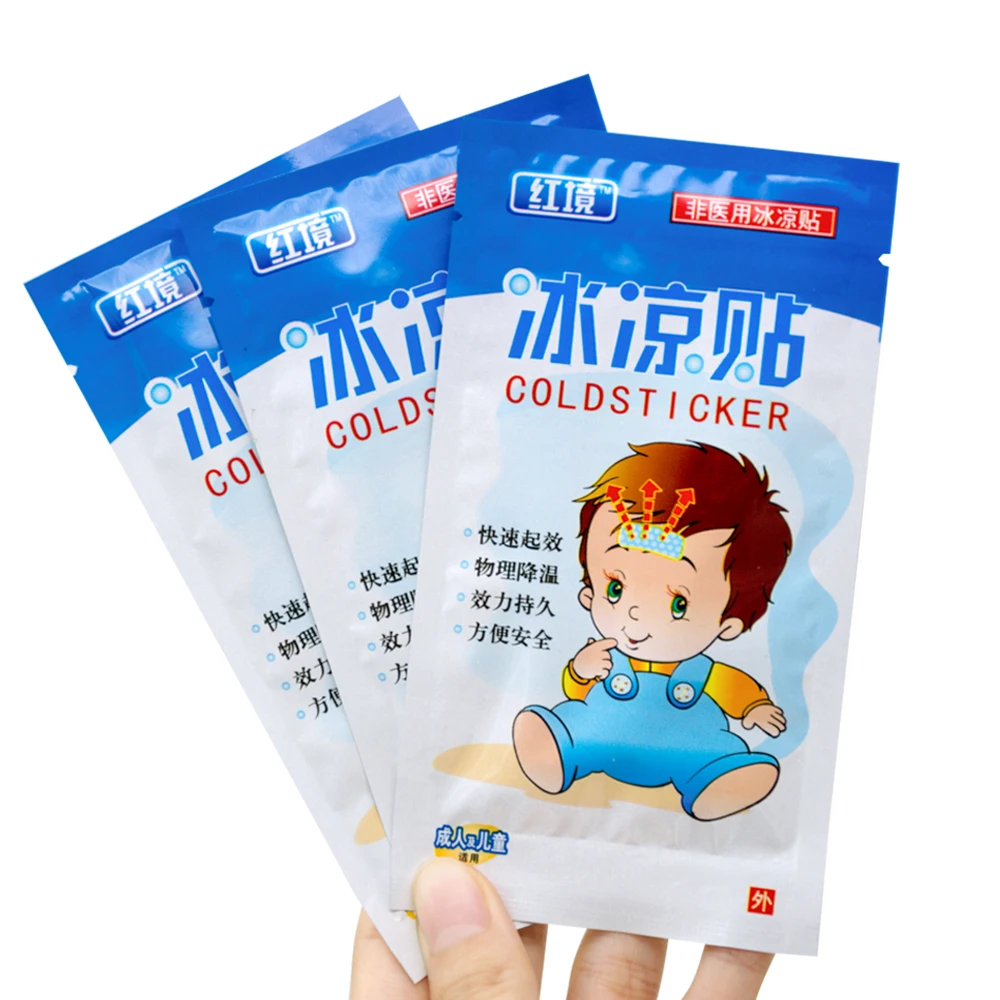 8 мешков охлаждающие Пластыри для взрослых Дети Fever вниз медицинский штукатурка
