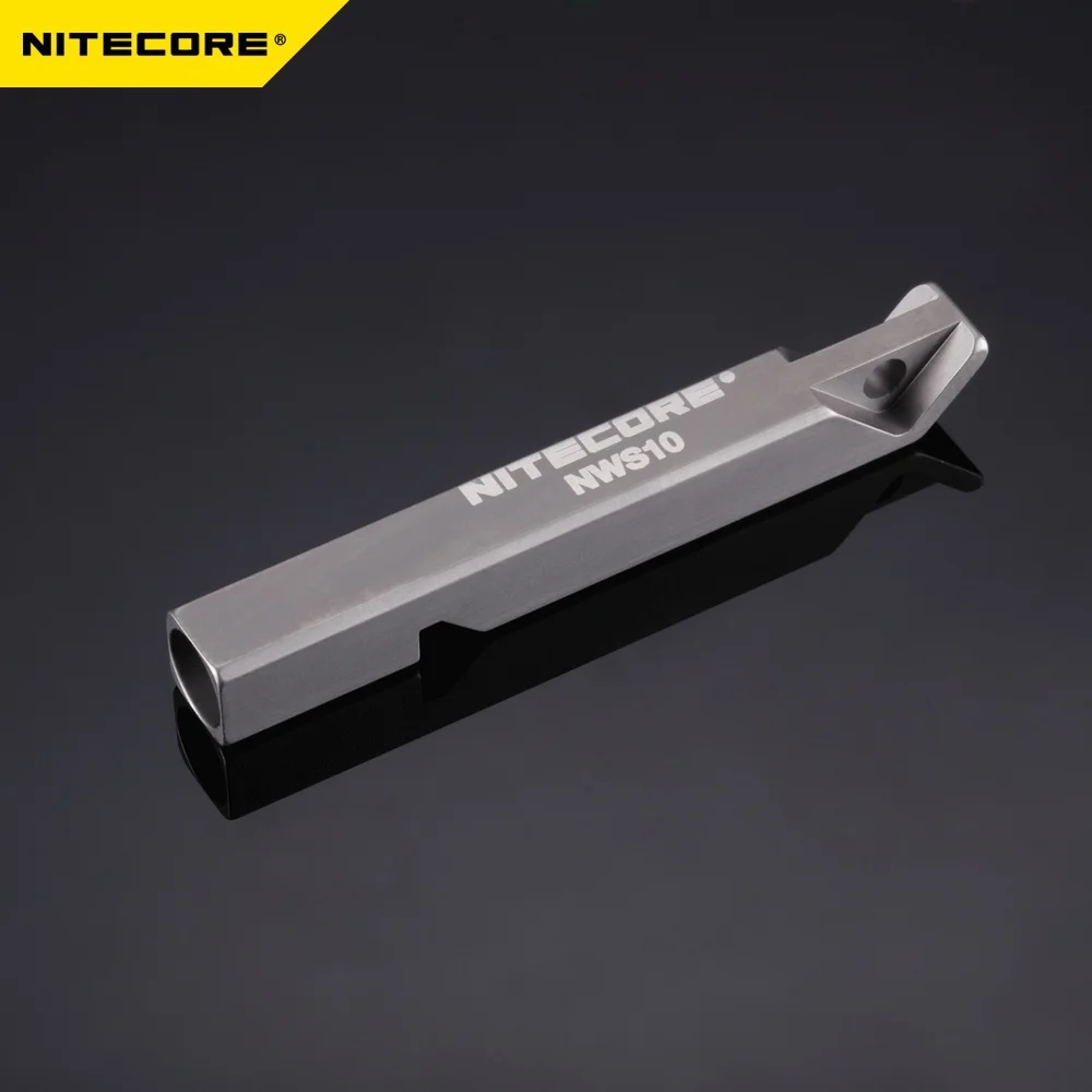 Лидер продаж уличный аварийный свисток NITECORE 120 дБ для выживания NWS10 из титанового