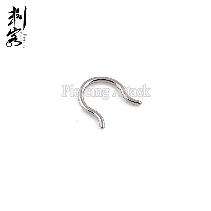 (Минимальный заказ $10) Хирургические стальные без никеля кольца для носа