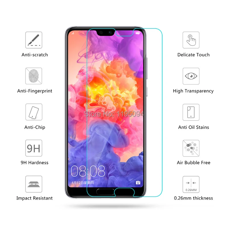 2 шт 2.5D 9 H ультратонкий протектор экрана из закаленного стекла для huawei P20 Pro