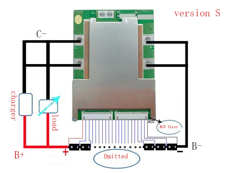 Защитная плата литий полимерного аккумулятора 20S 120A версия S lipo BMS/PCM/PCB для 20