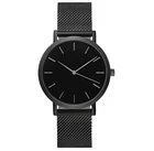 RMM новый продукт, модные мужские наручные часы из нержавеющей стали с застежкой-крючком, круглые кварцевые элегантные черные и серебряные часы в подарок