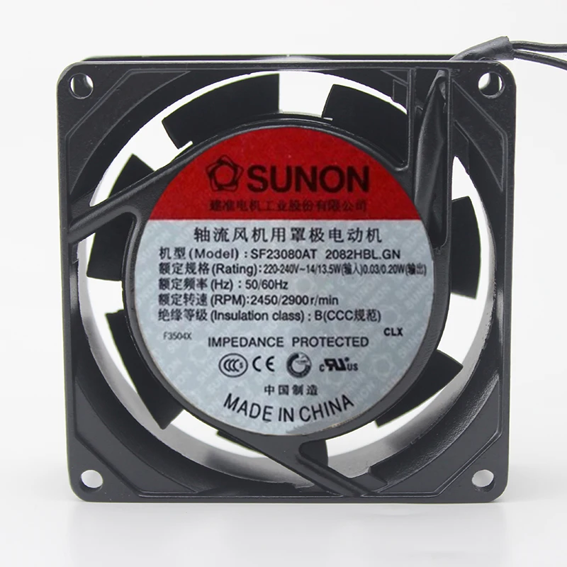 Вентилятор для аквариума Sunon SF23080AT 2082HBL.GN 8 см 8025 дюйма 80 мм 220 230 В переменного