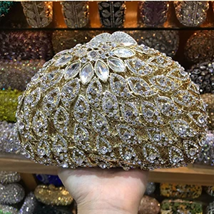 color same as pictur Золотой Розовый клатч, женская серая вечерняя сумочка, стразы, красный клатч, кошелек с кристаллами, сумочка для свадьбы, вечерние, банкетные сумочки - Цвет: color same as pictur