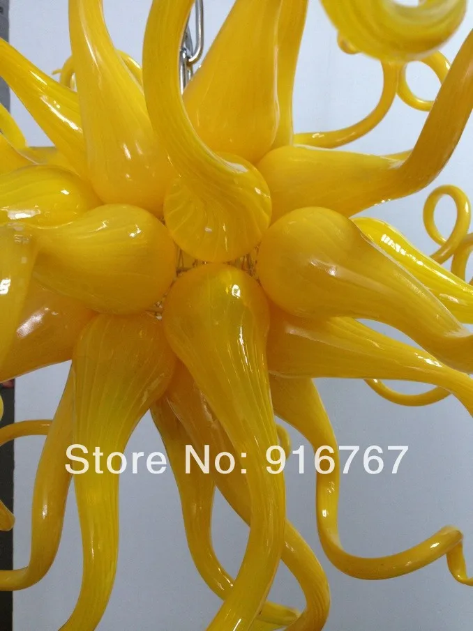 C87-Free Shipping Hanging Mini Contemporary Yellow Chandelier | Лампы и освещение
