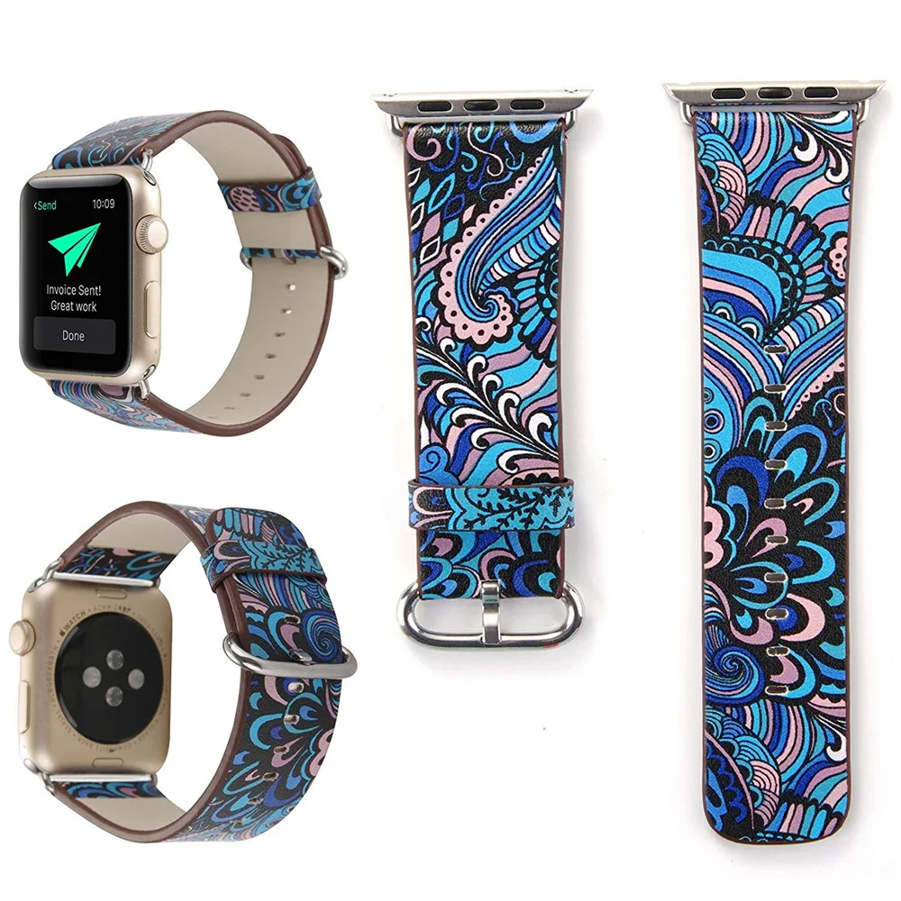TORQUILA кожаный ремешок для Apple Watch Series 4/3/44 мм/40 мм Цвет запястье петли Замена iWatch 42