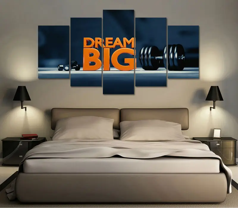 HD печать 5 шт. удивительные мотивационные цитаты холст настенная живопись
