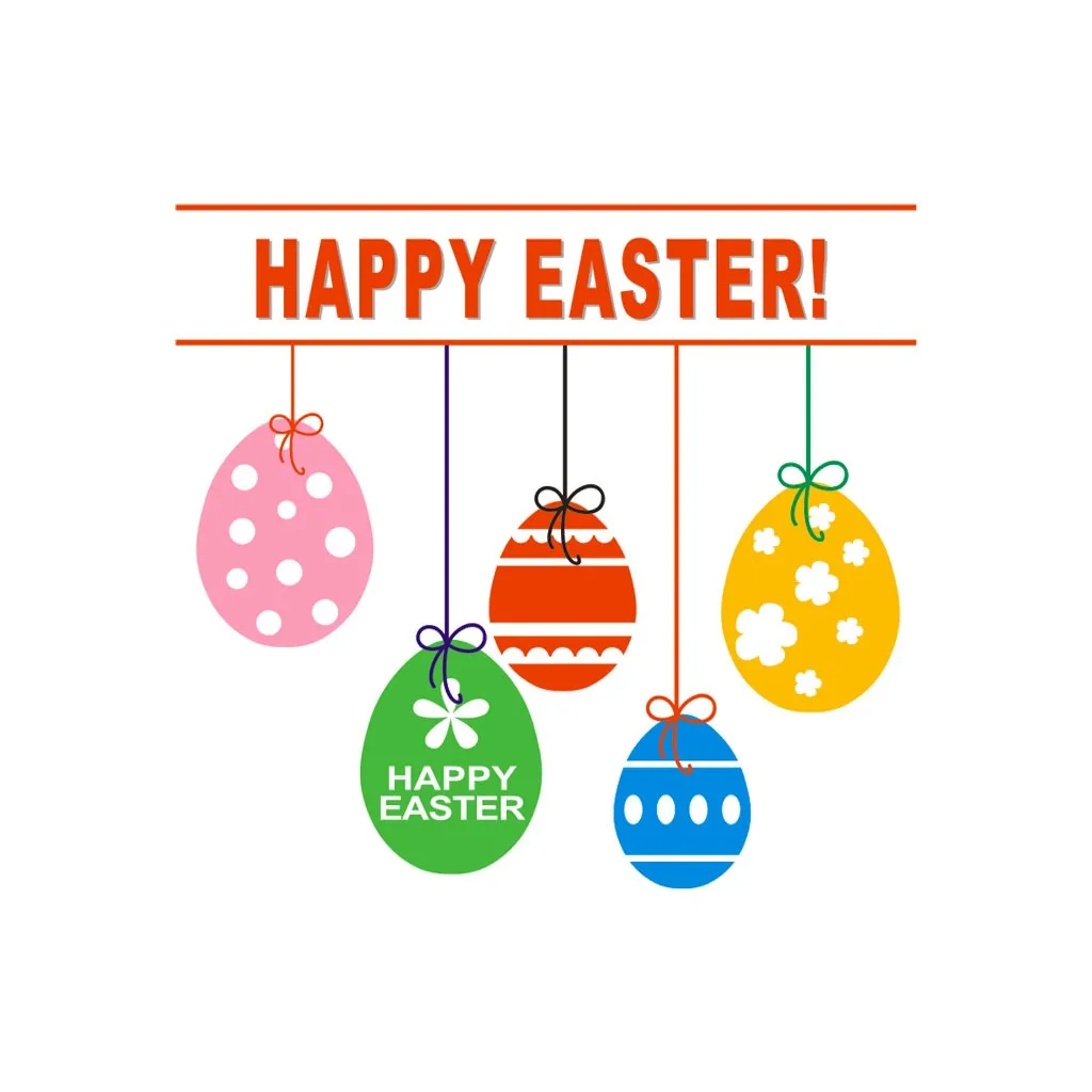 Виниловые наклейки на стену Пасхальный кролик H0429|Наклейки стену| |