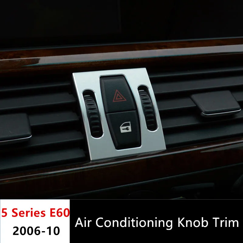 

Центральная консоль, ручка кондиционирования воздуха, внутренняя отделка для BMW 5 серии E60 530 520 523 525 2006-10, алюминиевый сплав