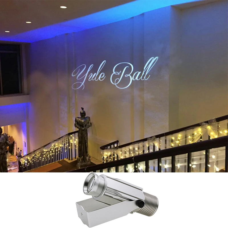 Silver Outdoor 20W Custom Design Led Gobo Projectors for Advertising Company Logo Waterproof Projection Effect Lights | Лампы и