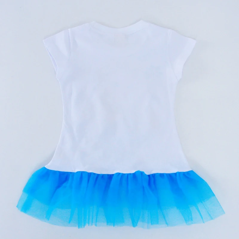 Girl Lace Dress Cartoon Elsa Cosplay Kids Clothes Outfits New Summer Brand Letter Children Princess Dresses Baby Girls Clothing | Детская