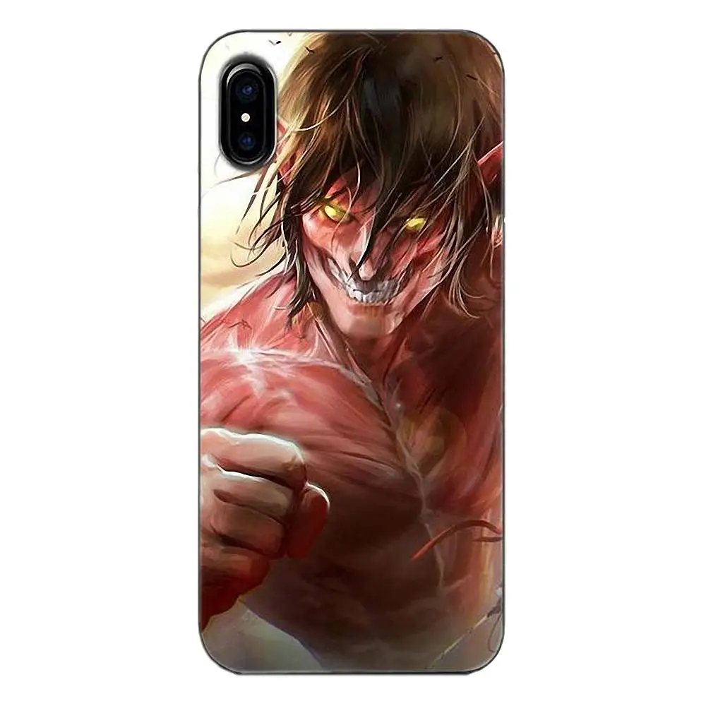 Tpwxnx ТПУ чехол аниме японский атака на титанов для Apple iPhone 4 4S 5 5C 5S SE 6 6S 7 8 Plus X |