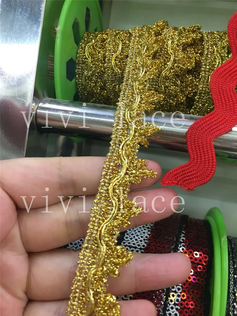 WE001# 200YARDS/LOT GOOD QUALITY GOLD WEBBING FOR OF WEDDING DRESS ACCESSORY/SAWING | Дом и сад