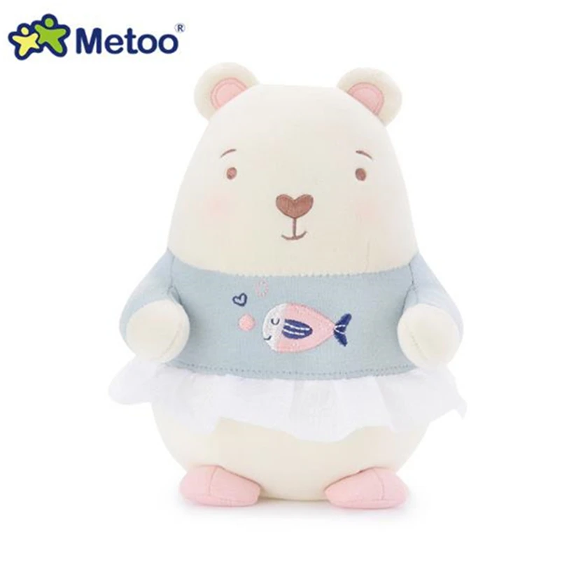 

21cm Kawaii Plush Stuffed Animal Bear Cartoon Kids Toys for Girls Children Baby Birthday Christmas Gift Metoo Doll XK25