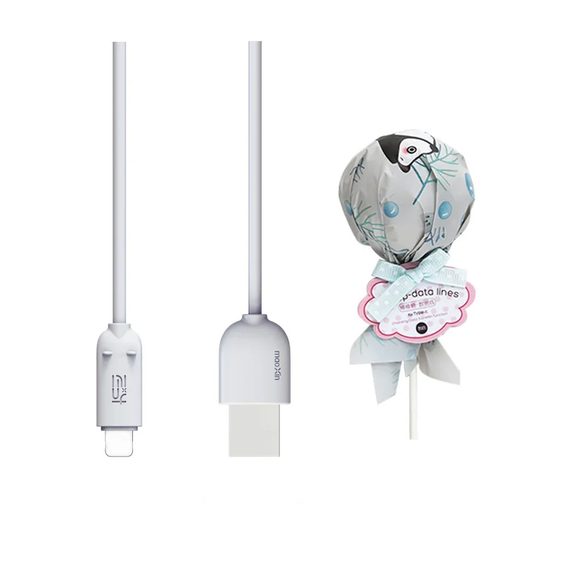 Maoxin usb кабель кабель для айфона кабель micro usb кабель usb type c провод для зарядки быстрая зарядка шнур для зарядки телефона милый кабель - Цвет: Grey