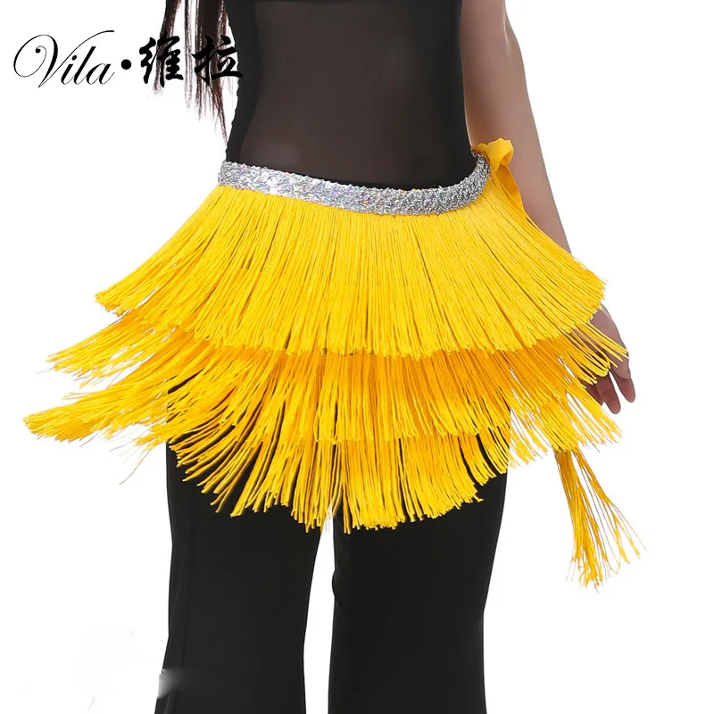 Cheap Belly Dance Clothes Accessories Stretchy Long Tassel Belt Hand Crochet Hip Scarf Coin | Тематическая одежда и