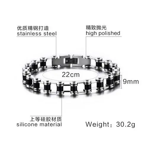Цепочка Из Нержавеющей Стали для мотоцикла 10 мм 8 66 дюйма | Украшения и аксессуары