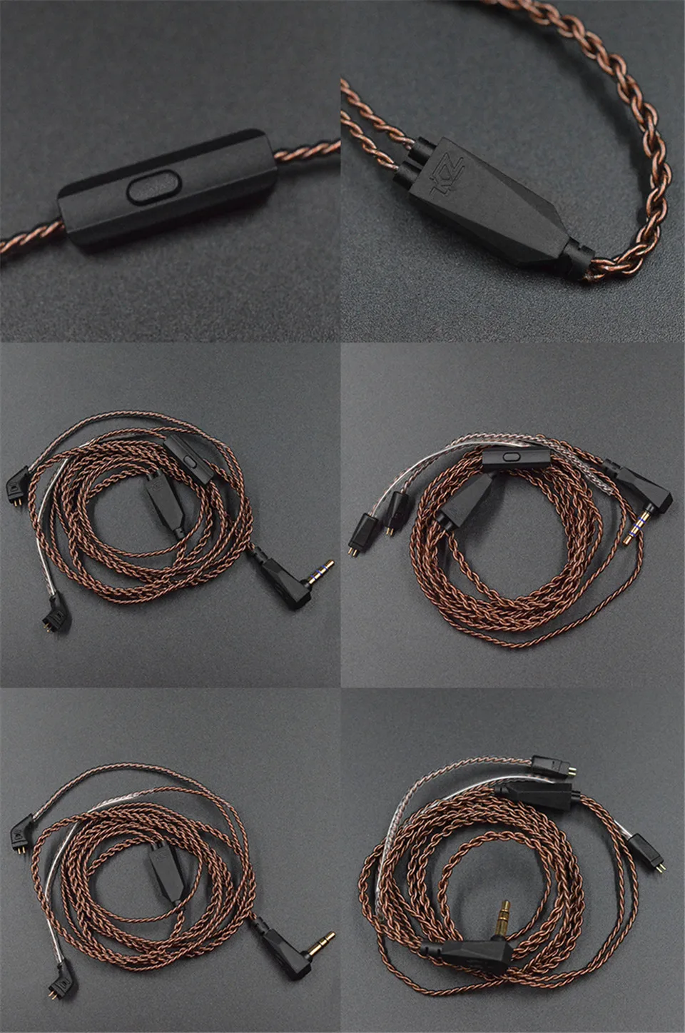 KZ ZS10 кабель высокой чистоты бескислородной меди витой кабель обновления KZ 2pin кабель для KZ ZS10/ZST/ES3/ES4/ZS6/ZSA/ED16