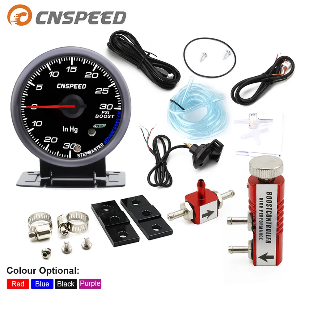 Автомобильный турбонаддув CNSPEED 60 мм PSI с сенсором черным лицом белым и янтарным