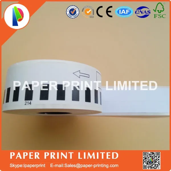 6x рулоны совместимые с Brother Этикетки DK 22214 12 мм x 30 48 м пластиковым постоянным