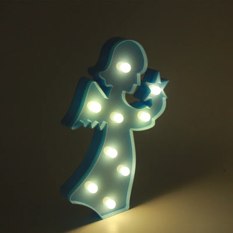 3d лампа в виде кактуса светодиодные светящиеся настольные лампы фламинго