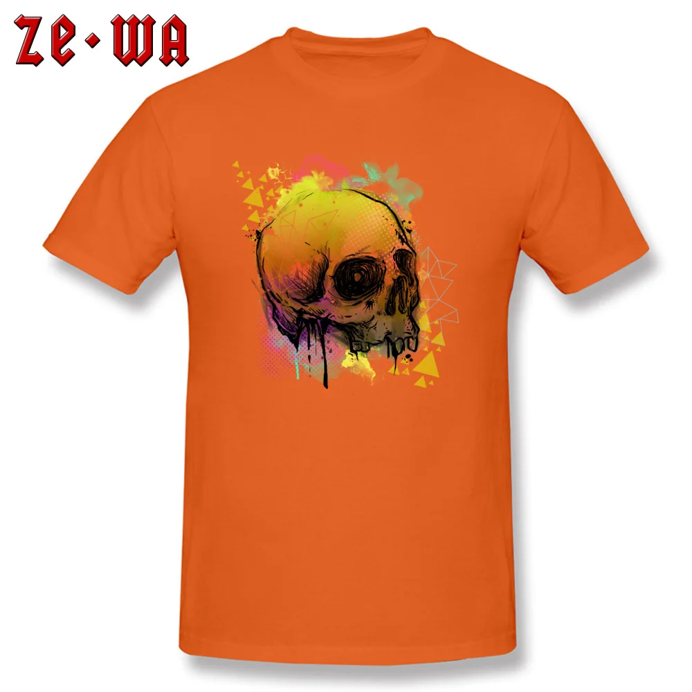 Футболка мужская с 3D-принтом черепа топ коротким рукавом и круглым вырезом