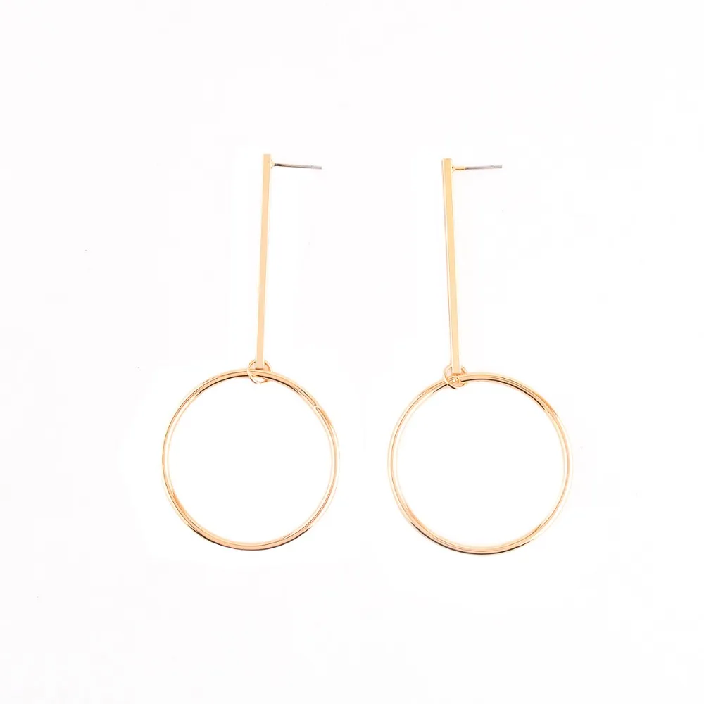 Серьги в стиле стимпанк большие винтажные геометрические серьги золотого цвета