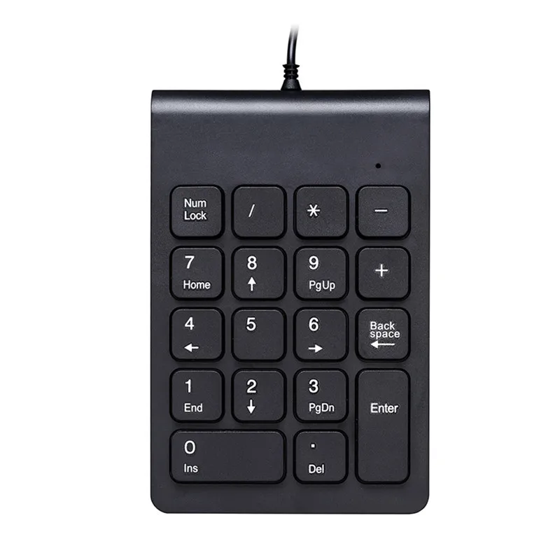 Новая Проводная цифровая клавиатура USB номер Pad 18 ключей Мини Цифровая клавиатура для ноутбук Laptop персональный компьютер Desktop D