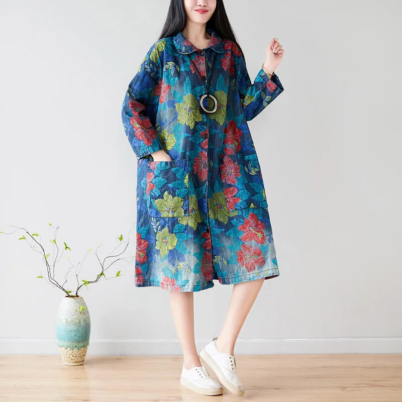 Куртка джинсовая в стиле Oversized однобортная мешковатая бойфренда ковбойском на