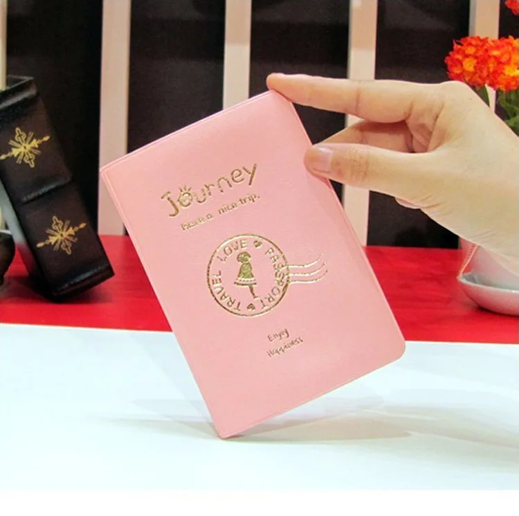 OKOKC PU Candy Обложка для паспорта кожаный дорожный Держатель для паспорта высокое качество чехол для паспорта аксессуары для путешествий - Цвет: Pink