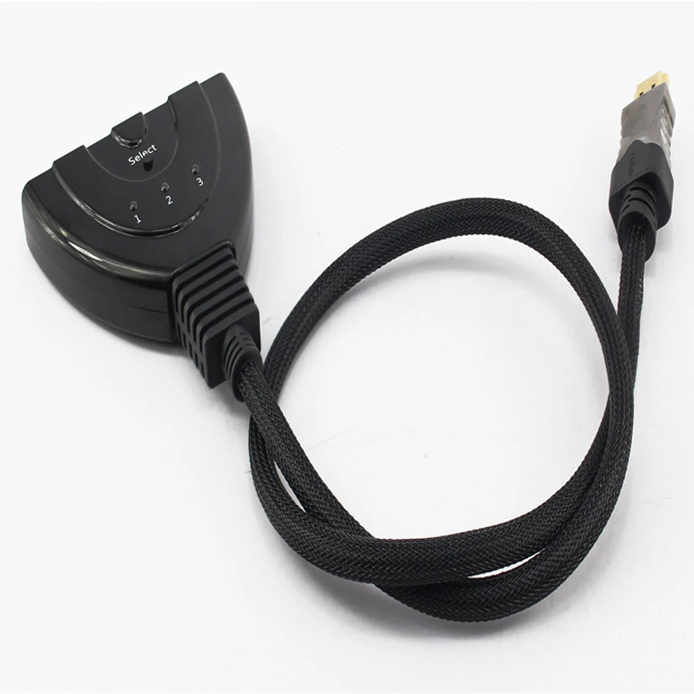 HDMI переключатель с пультом дистанционного управления 3x1 3 Порты и разъёмы