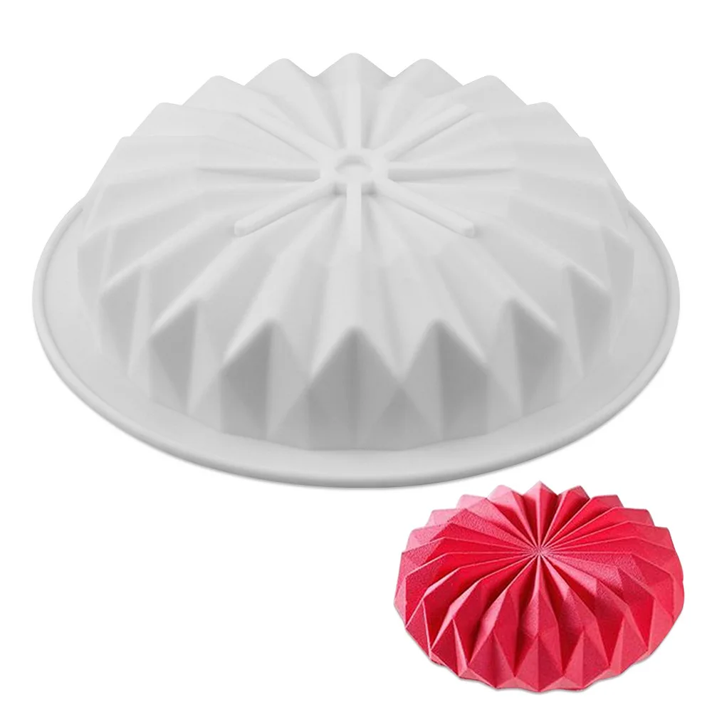 Silicone Cake Round Shape 3D Mold Rectangular Bread Pan Layered Pizza Wave Edge Baking Pans | Дом и сад
