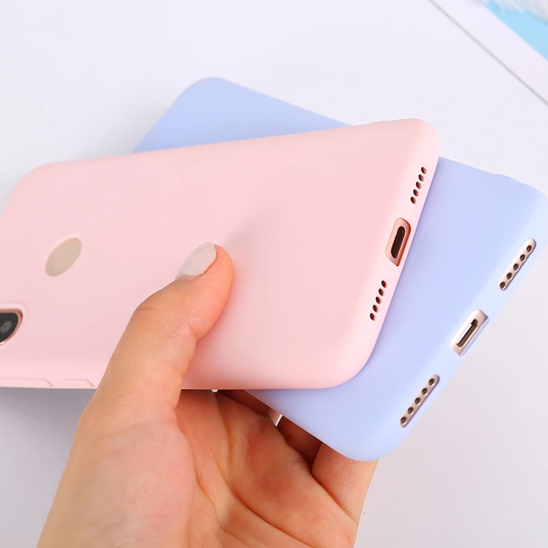Цветной ТПУ силиконовый чехол для Xiao mi Red mi Note 5 6 7 Pro Red mi 6 Pro 6A 5Plus матовый чехол для Xiaomi mi 8 SE mi A2 Lite A1