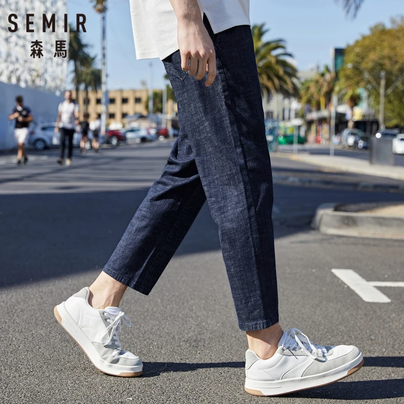 SEMIR джинсы мужские 2019 летние новые эластичные удобные штаны для пробежек