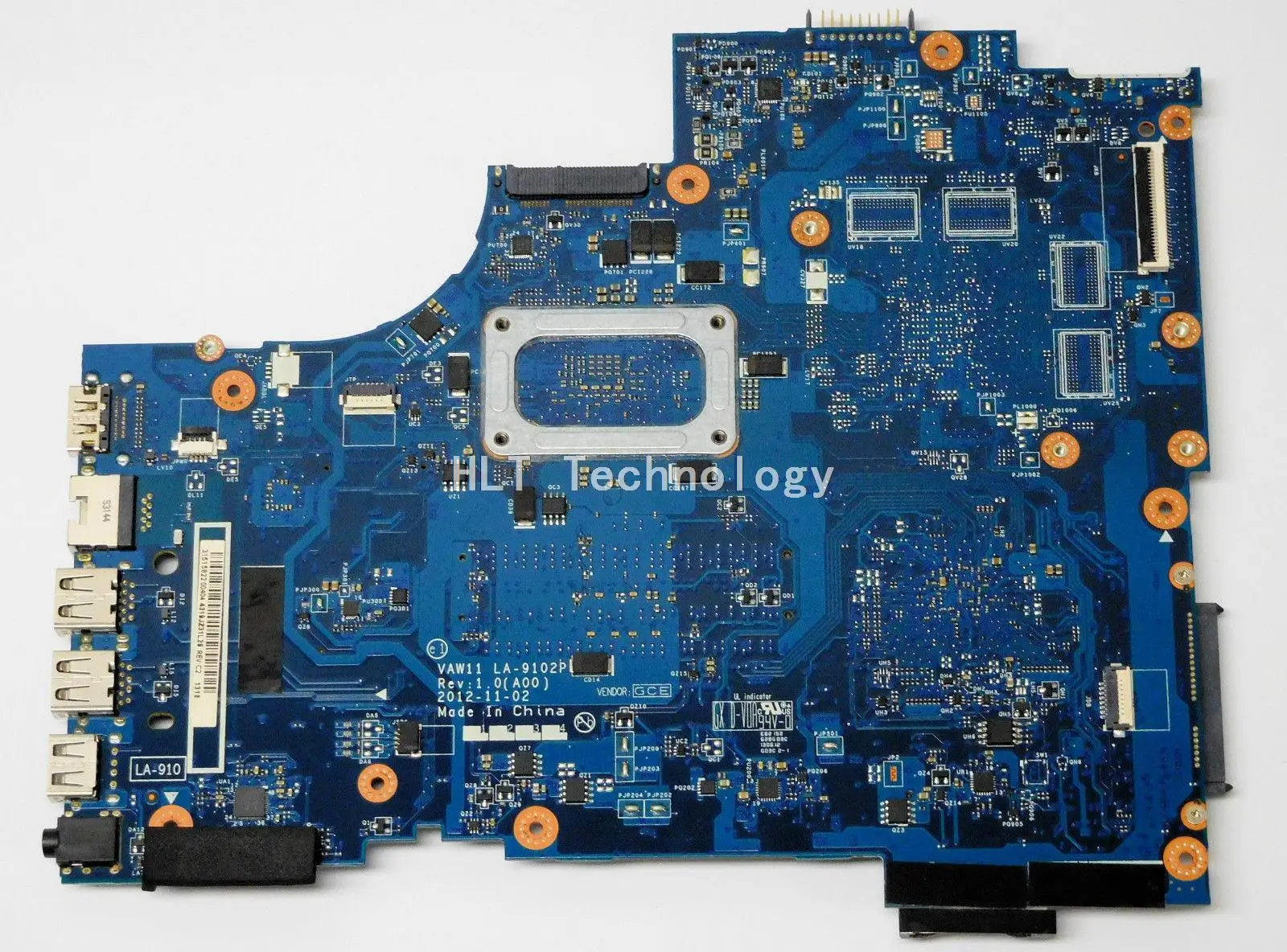 Материнская плата для ноутбука Dell Inspiron 17R 3721 5721 CN 03WVDR VAW11 LA 9102P I5 CPU материнская