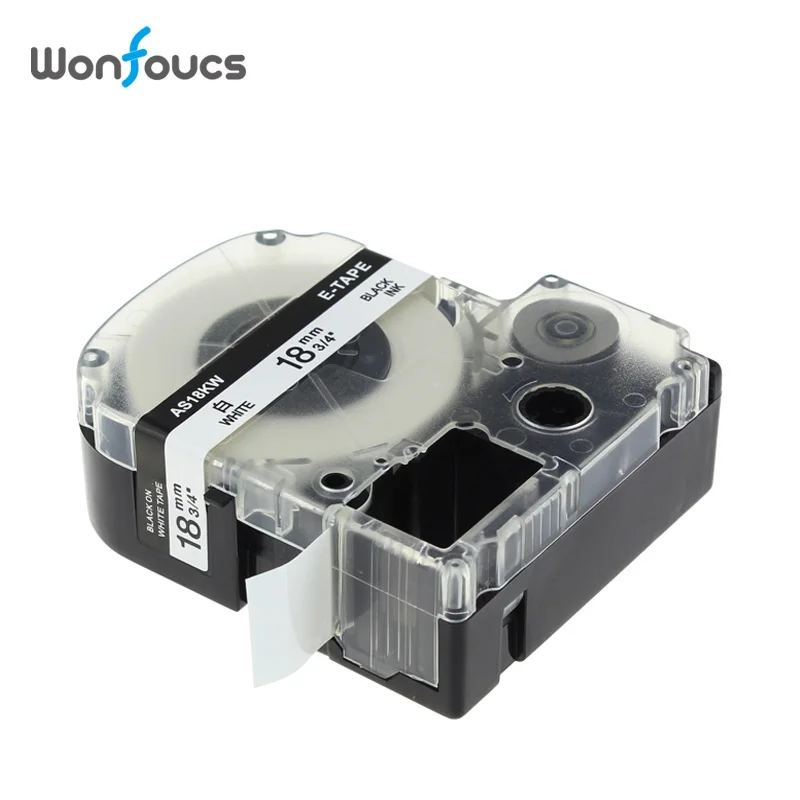 Совместимый 18 мм Epson Kimji этикетки ленты ST18KW SS18KW SC12RW SC18YW SC18GW SC18BW картридж принтера