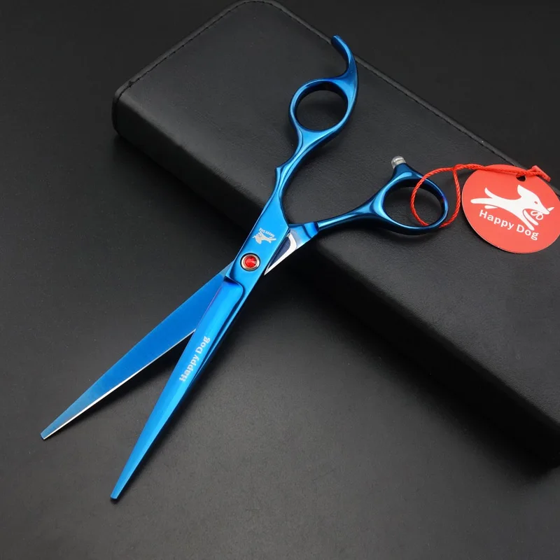7 дюймов Профессиональные ПЭТ Уход за лошадьми ножницы прямые и филировочные &amp