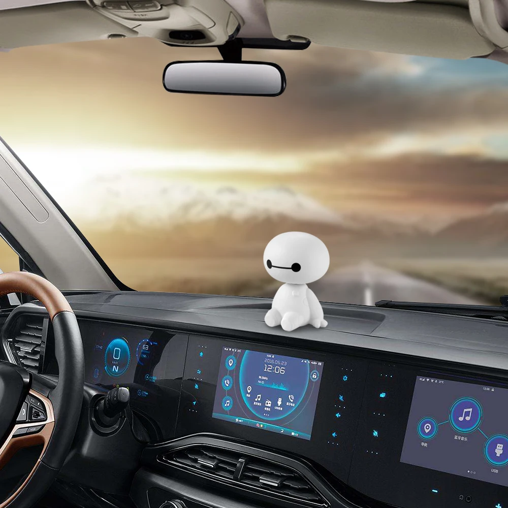 Робот поплавок для салона автомобиля виброголова игрушки Большой Герой Baymax