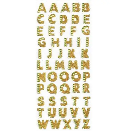 1 лист Блеск Стикеры буквы алфавита самоклеющиеся ABC A-Z слова наклеить на
