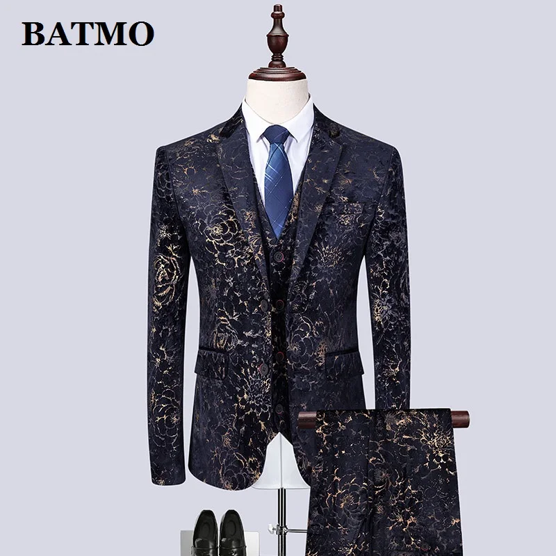 

Batmo, Новое поступление, весна 2019, модные повседневные мужские костюмы высокого качества с принтом, свадебное платье, большие размеры, S-6XL, 1893