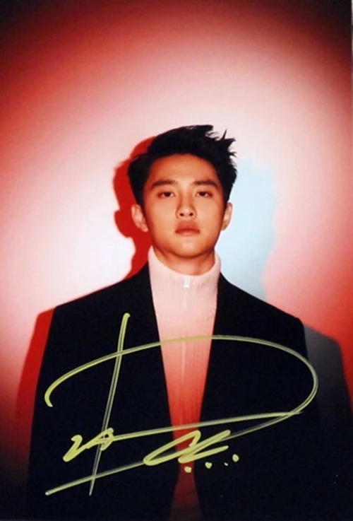 Ручная подпись EXO Doh Kyungsoo D.O. фото с автографом LOVE SHOT 5*7 122018B | Дом и сад