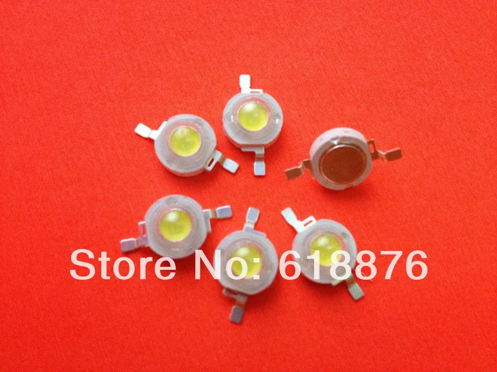 Бесплатная доставка 100 шт. светодиод холодного белого света высокой мощности 3 Вт