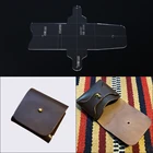 Кошелек для монет, мини-кошелек, шаблон, прозрачный акриловый кожаный узор, кожаный узор для шитья, DIY хобби, 9,5*10*1 см