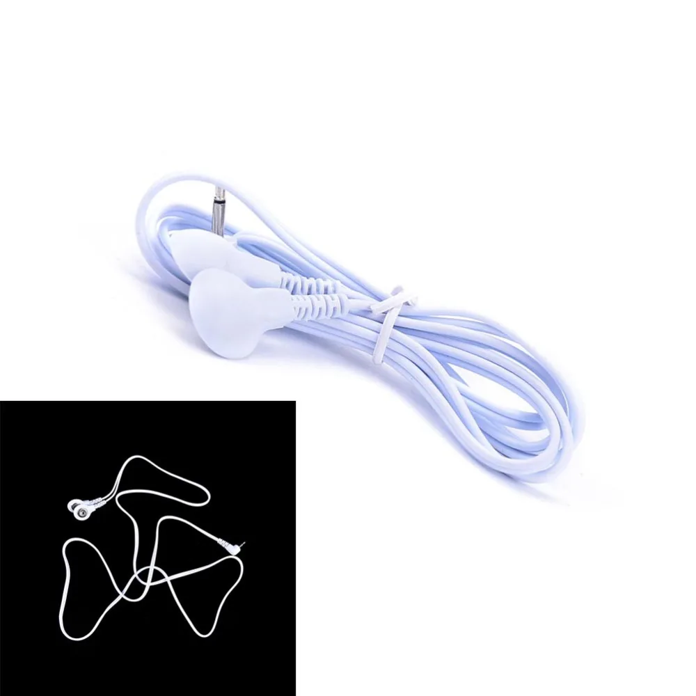 TOP quality 2.5mm 2 Button In 1 Lead Wires Connecting Cables for Therapy Machine Body Massage Related Supplies | Красота и здоровье