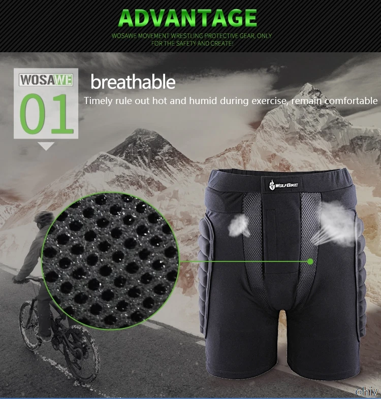 WOSAWE moto rcycle шорты moto cross брюки защитные moto Pad MTB шорты для экстремальных видов спорта Сноубординг спортивные лыжные шорты