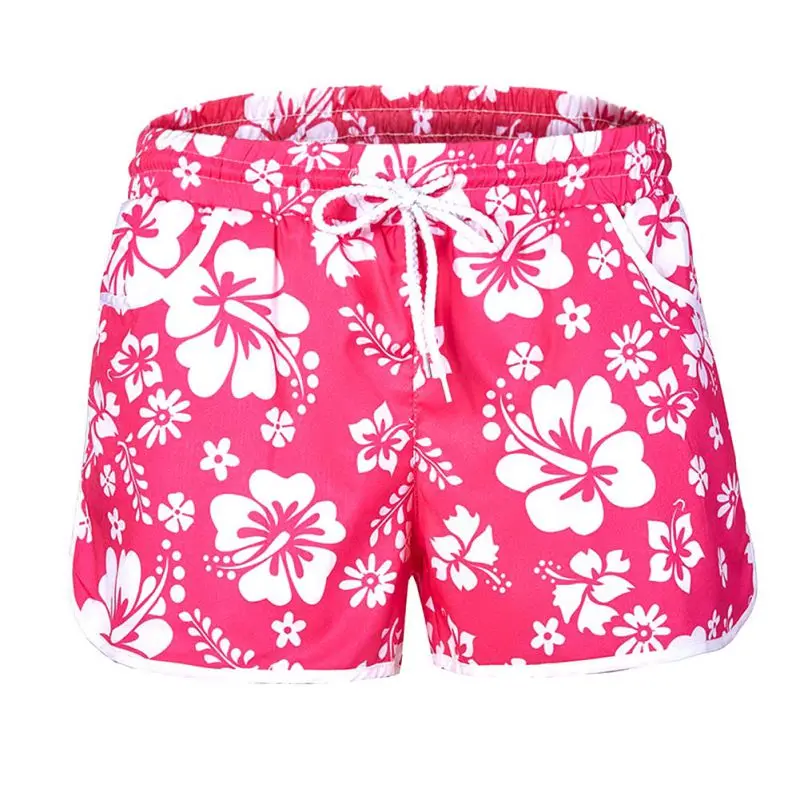 2018 летняя с цветочным принтом Шорты женские эластичные талии повседневные трусы