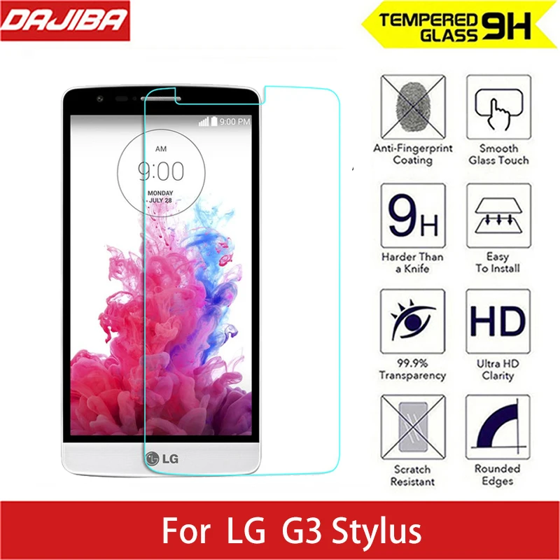 Закаленное стекло для экрана устойчивое к царапинам LG G3 Stylus 9 H твердое 2.5D Arc Edge