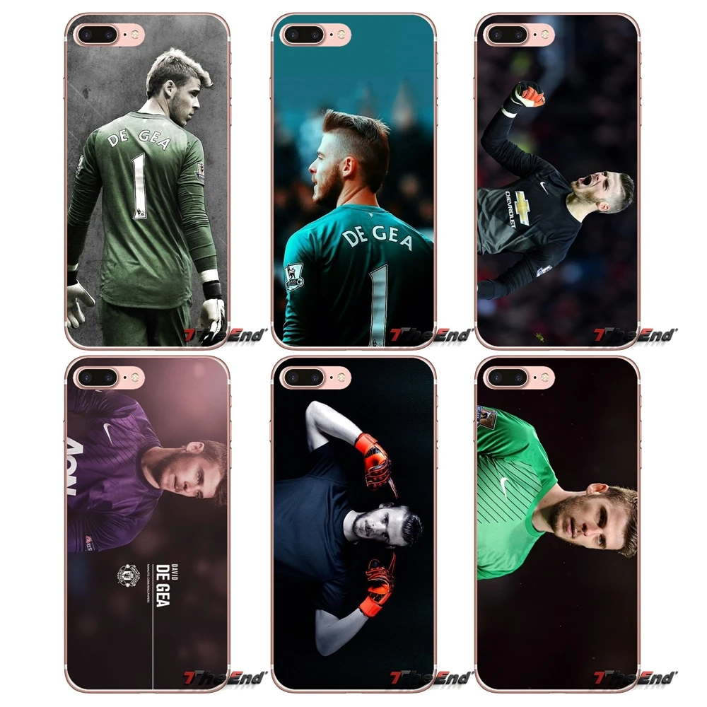 ТПУ чехол для Sony Xperia Z Z1 Z2 Z3 Z5 compact M2 M4 M5 E3 T3 XA Aqua LG G4 G5 G3 G2 Mini Capa World football Stars David de