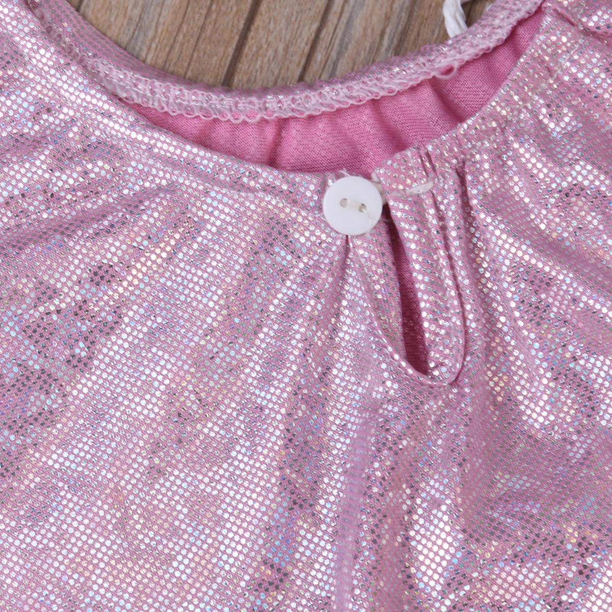 Цельнокроеный Блестящий купальник для маленьких девочек розовая пляжная одежда