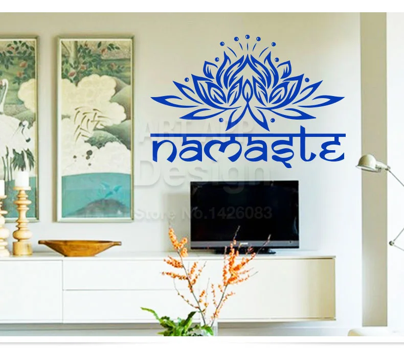 9478 маленькие индийские наклейки Namaste fogannisa для украшения дома спальни с цветочной